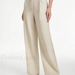 High Waisted Relaxed Fit Wide Leg Dress Pants